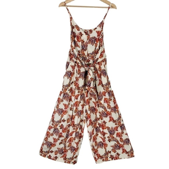 Free People Hot Tropics Wide Leg Crop Jumpsuit Size 2 - Picture 3 of 15